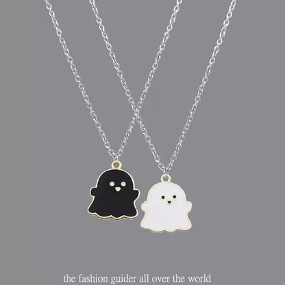 Adorable Ghost Couple Necklace