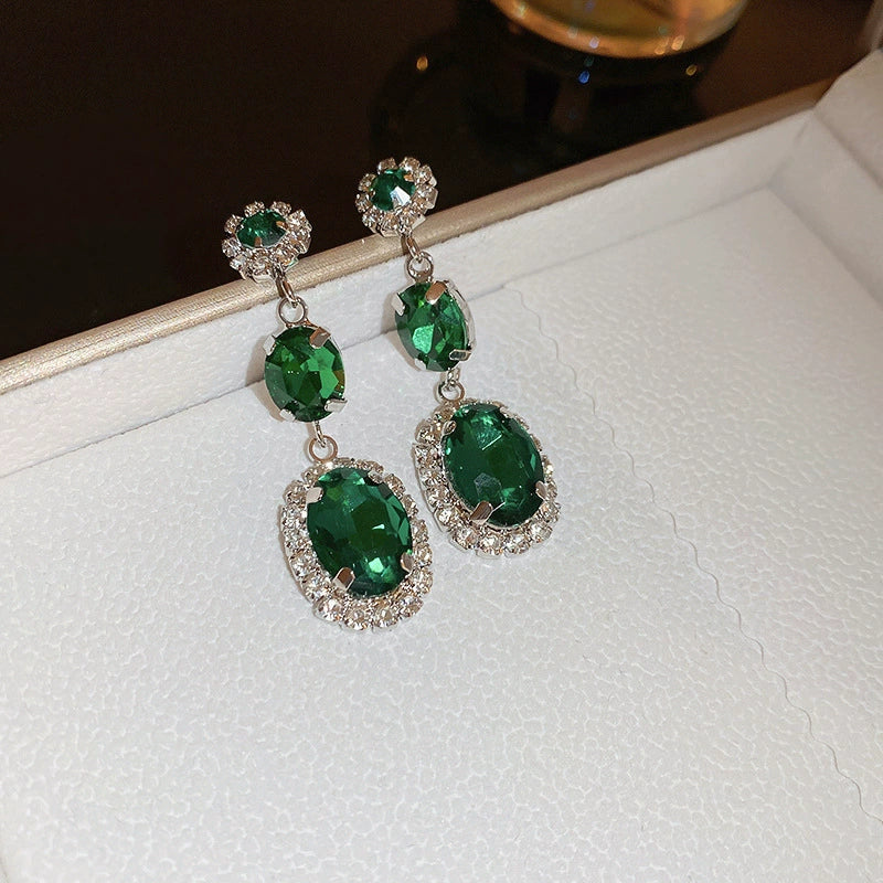 Elegant Green Necklace & Earrings Set(Available for individual purchase)