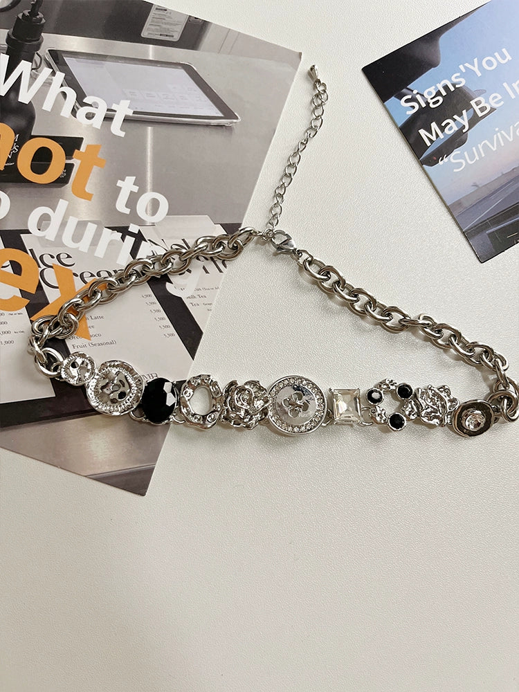 Y2K Korean Style Antique Design Chain Choker